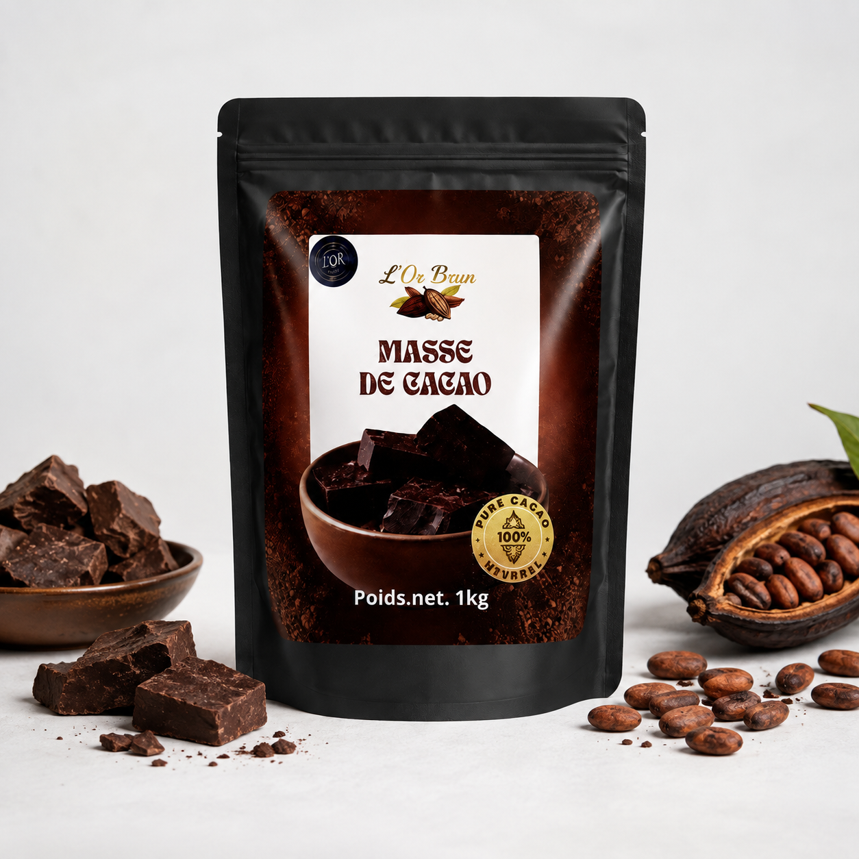 Masse de cacao KIC, matière première pour la chocolaterie